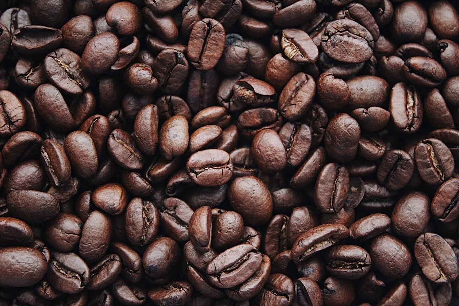 Roasted coffee beans representing the final stage of the coffee value chain